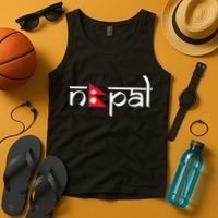 Nepal Flag Tank Top thumb 4