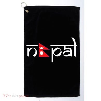 Nepal Flag Golf Towel