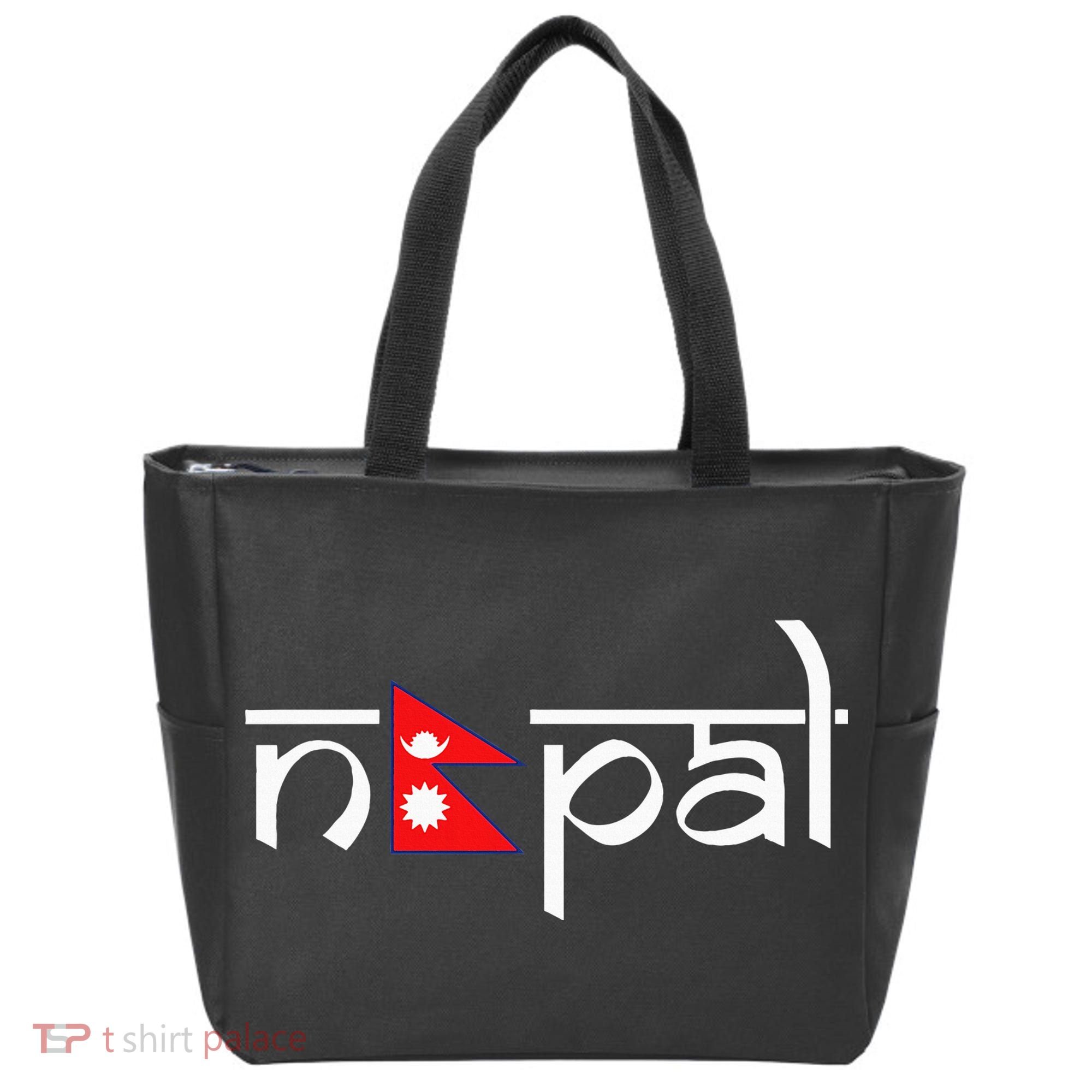 Nepal Flag Tote Bag