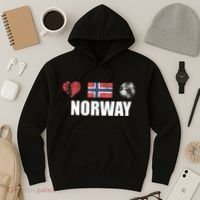 Norway Football Hoodie thumb 3