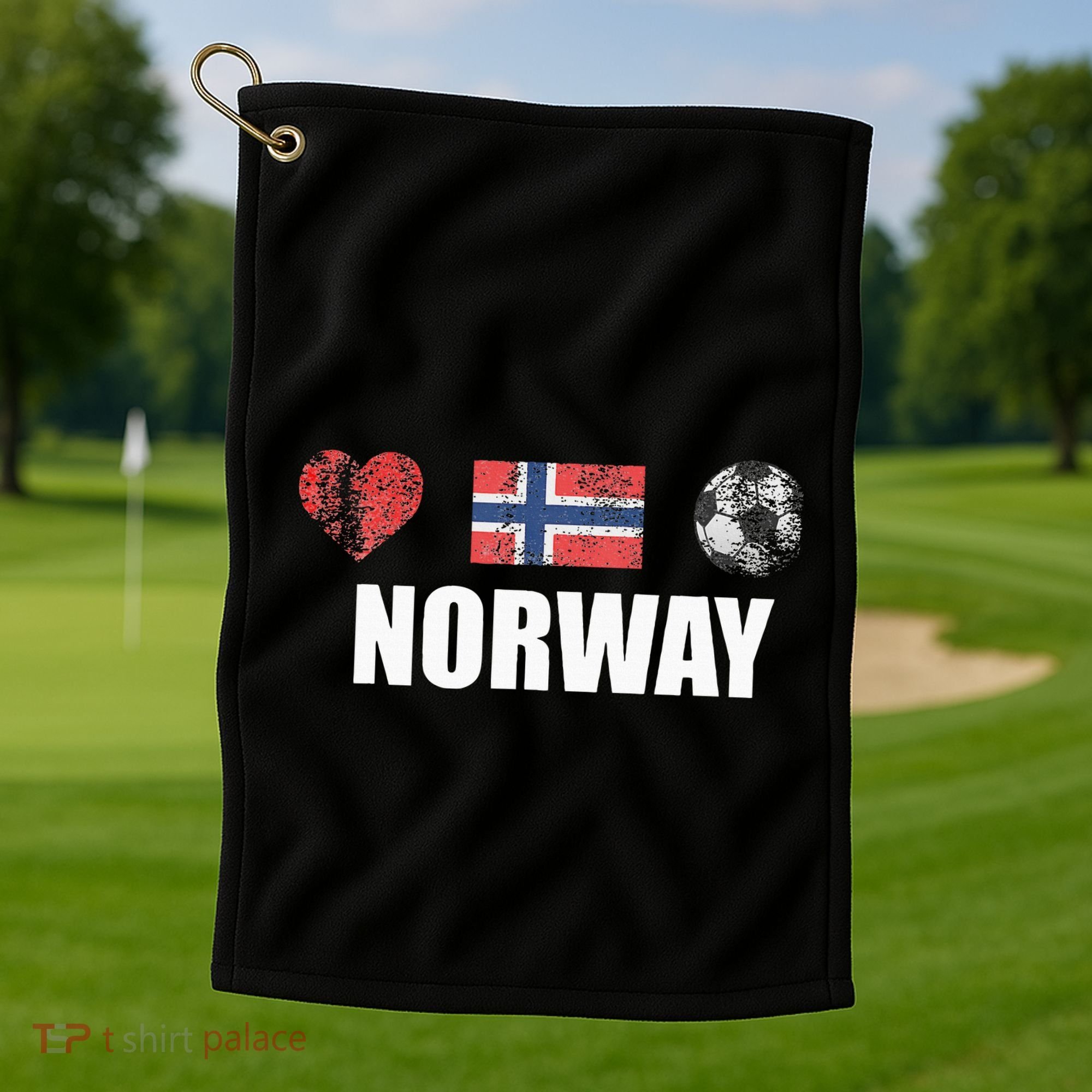 Norway Football Golf Towel