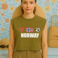 Norway Football Garment-Dyed Women's Muscle Tee thumb 4