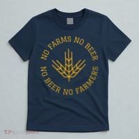 No Farms No Beer No Farmers Support Local Farm Bartender T-Shirt thumb 5
