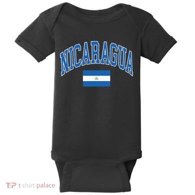 Nicaragua Flag Baby Bodysuit