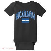 Nicaragua Flag Baby Bodysuit thumb 0