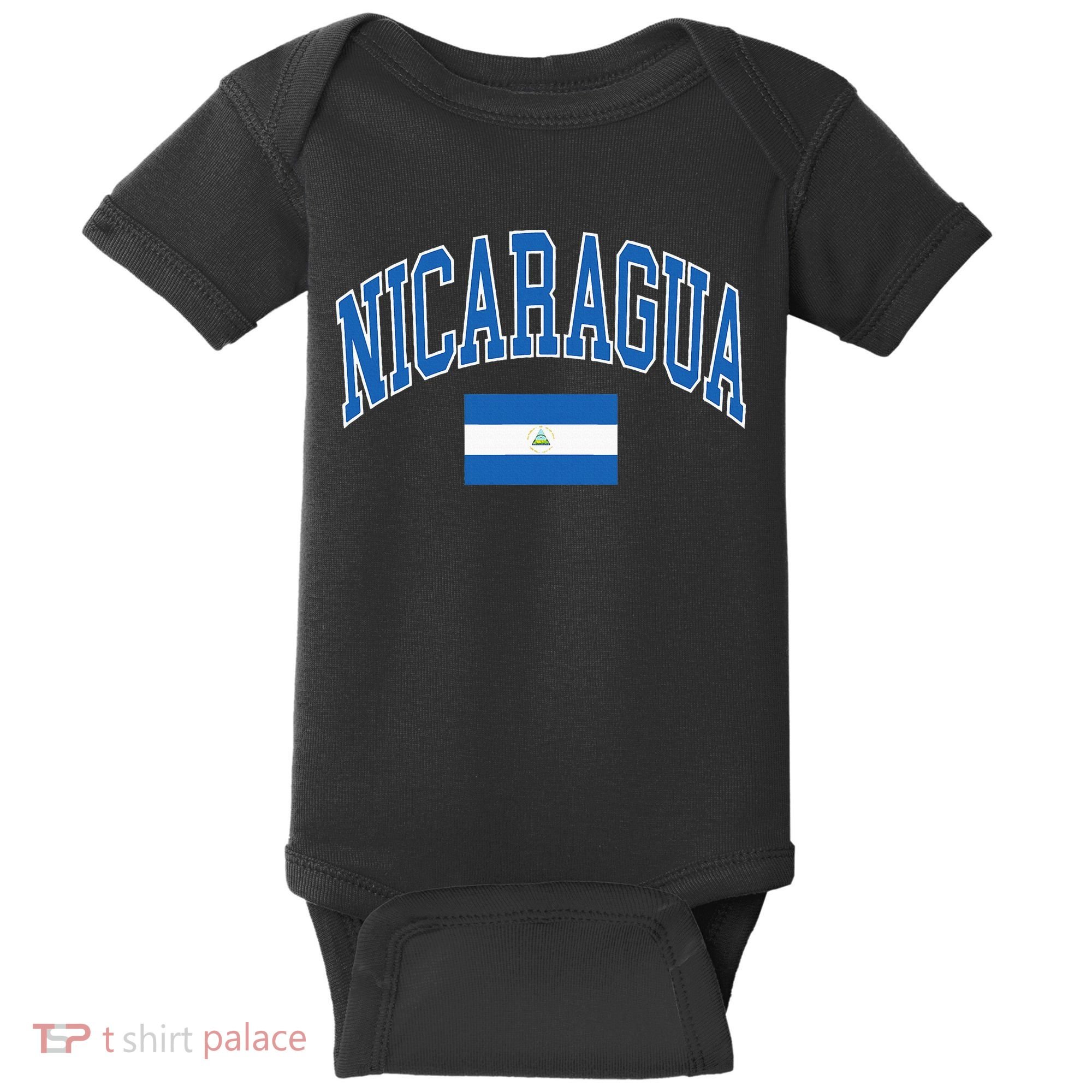 Nicaragua Flag Baby Bodysuit