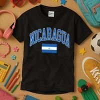Nicaragua Flag Kids T-Shirt thumb 3