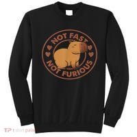 Not Fast Not Furious Capybara Sweatshirt thumb 0