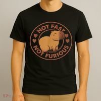Not Fast Not Furious Capybara T-Shirt thumb 3