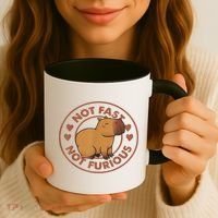 Not Fast Not Furious Capybara Coffee Mug thumb 3