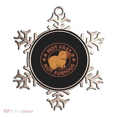 Not Fast Not Furious Capybara Ornament