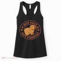Not Fast Not Furious Capybara Women's Tank Top thumb 0