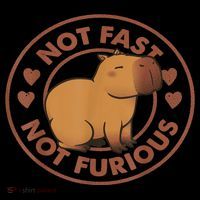 Not Fast Not Furious Capybara Baby Bodysuit thumb 2