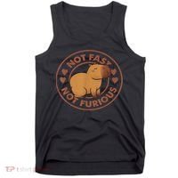 Not Fast Not Furious Capybara Tank Top thumb 0