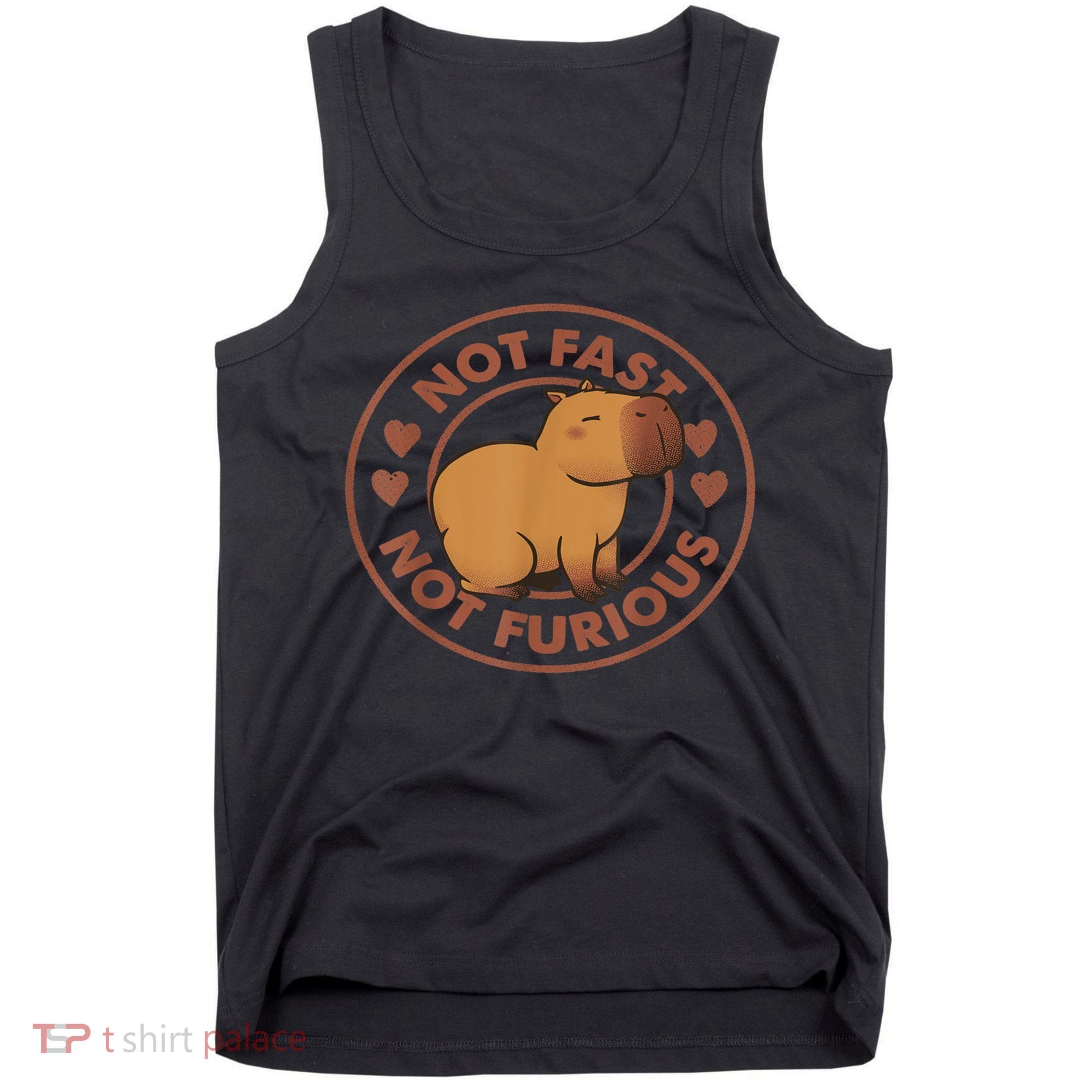 Not Fast Not Furious Capybara Tank Top