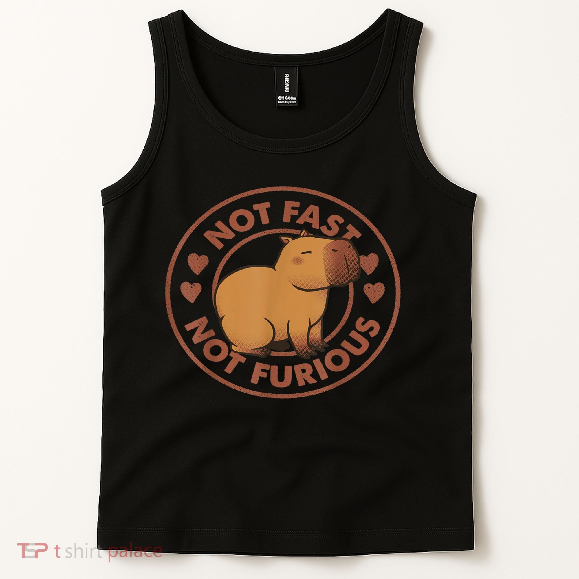 Not Fast Not Furious Capybara Tank Top
