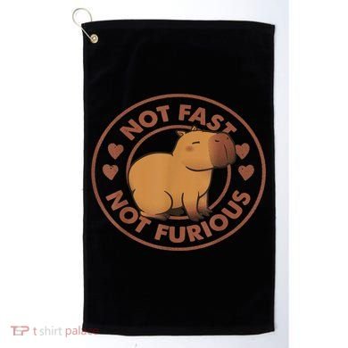 Not Fast Not Furious Capybara Golf Towel