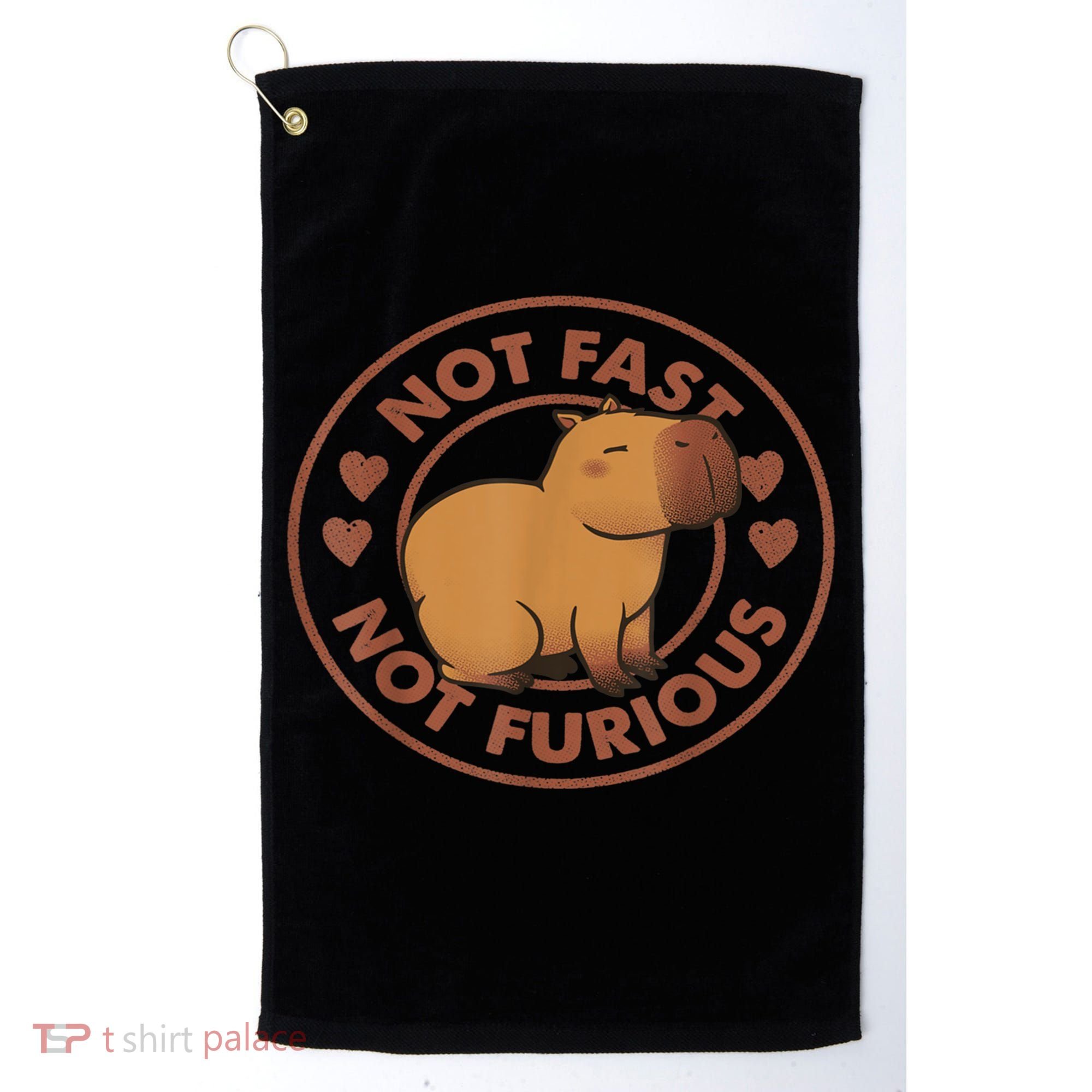 Not Fast Not Furious Capybara Golf Towel