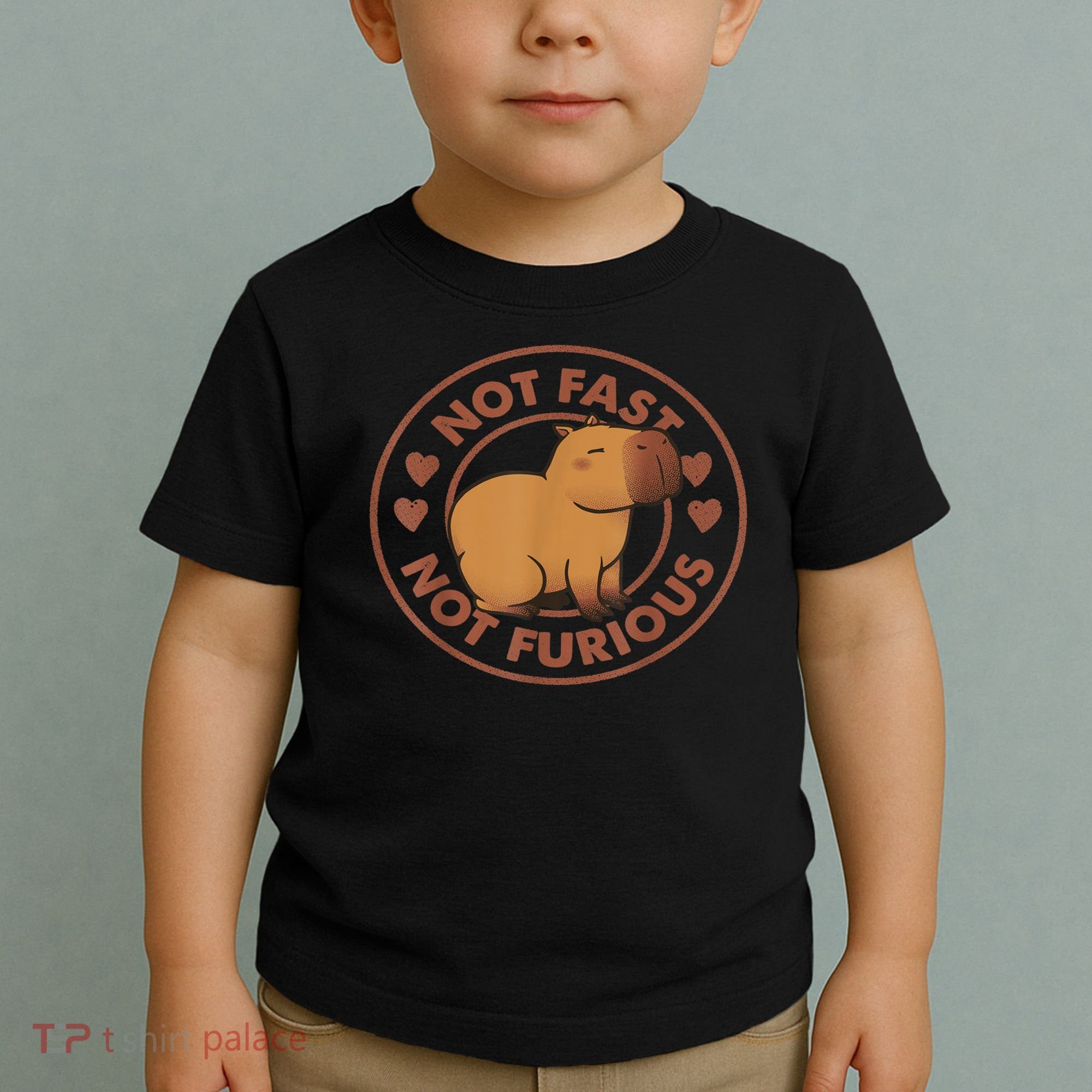 Not Fast Not Furious Capybara Toddler T-Shirt