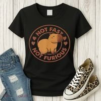 Not Fast Not Furious Capybara Women's T-Shirt thumb 3