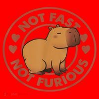 Not Fast Not Furious Capybara Santa Hat thumb 1