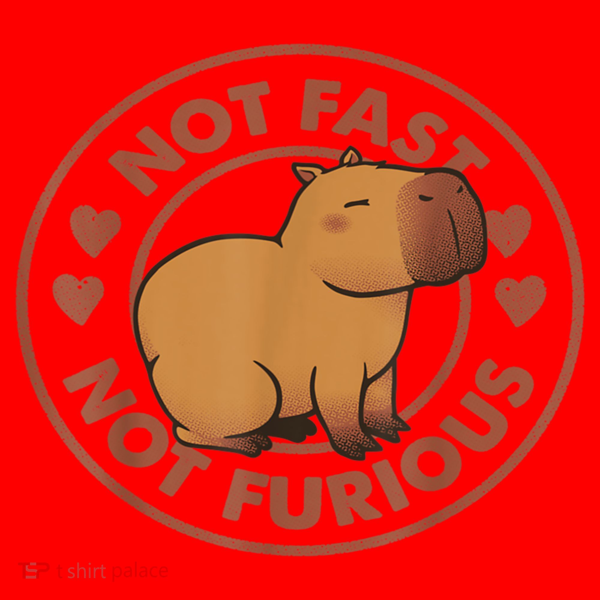 Not Fast Not Furious Capybara Santa Hat