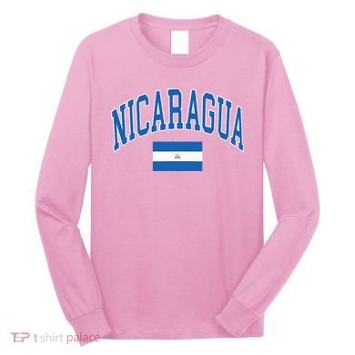 Nicaragua Flag Long Sleeve Shirt