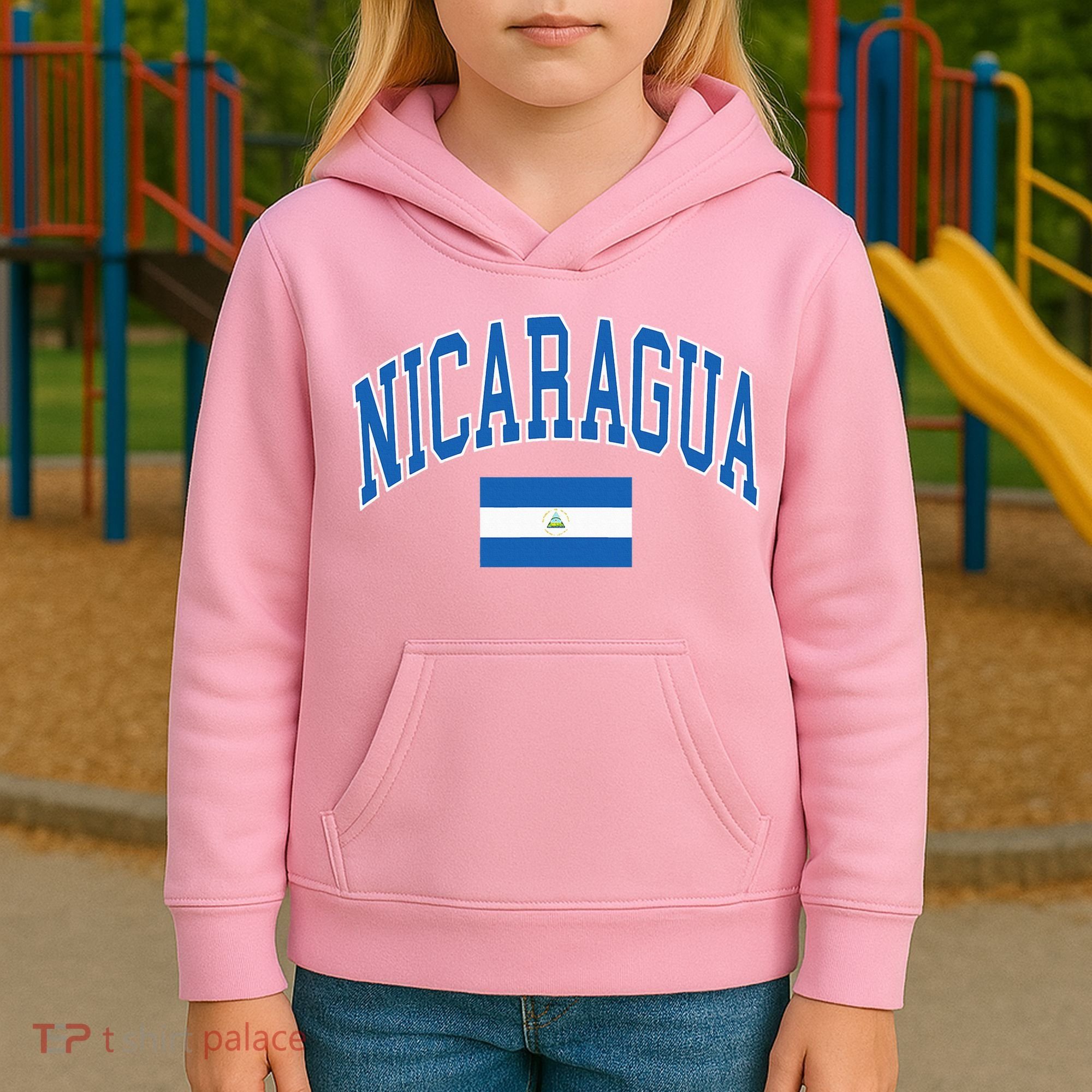 Nicaragua Flag Kids Hoodie