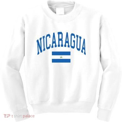 Nicaragua Flag Kids Sweatshirt