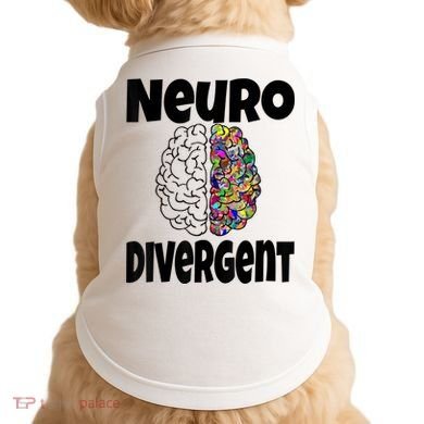 Neurodivergent Funny Neurodiversity Brain Design Autism ADHD Doggie Tank