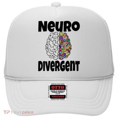 Neurodivergent Funny Neurodiversity Brain Design Autism ADHD Hat