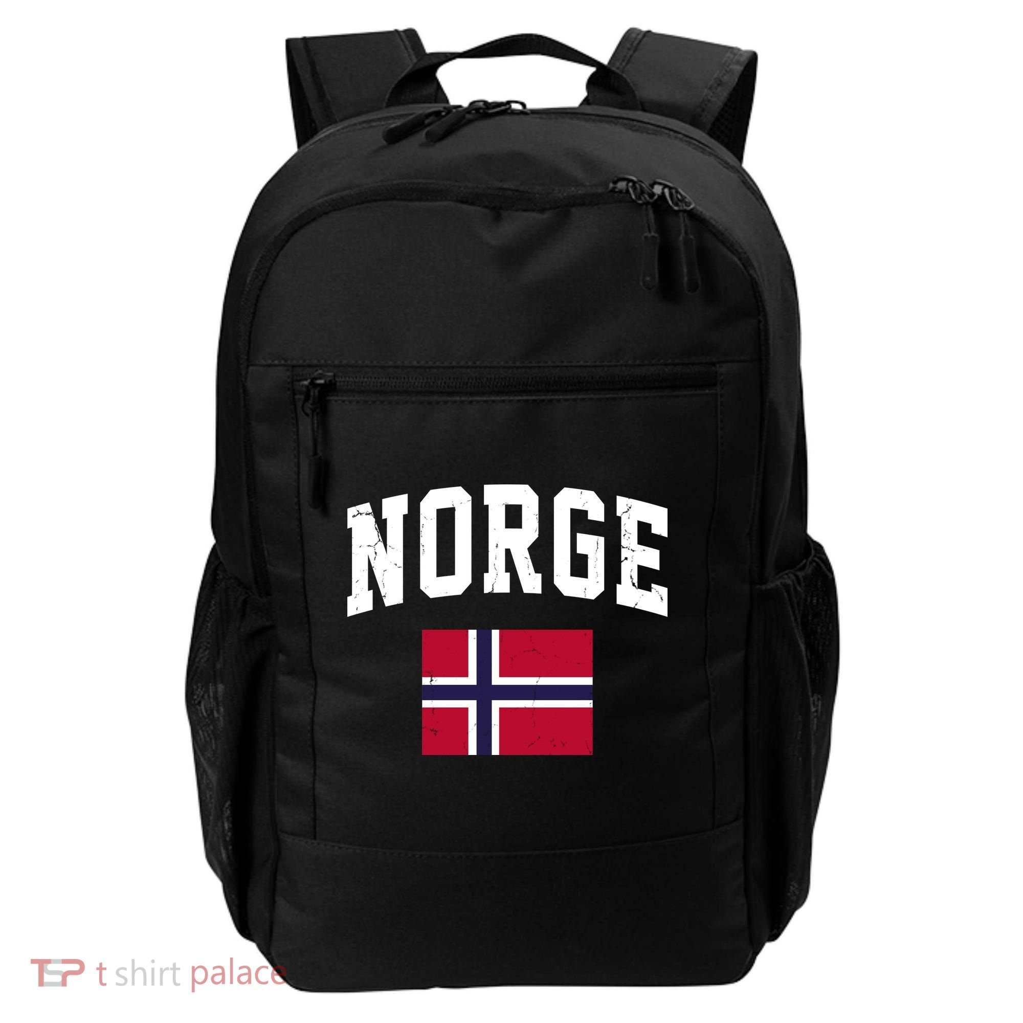 Norge Flag Norway Norwegian Souvenir Gift Backpack