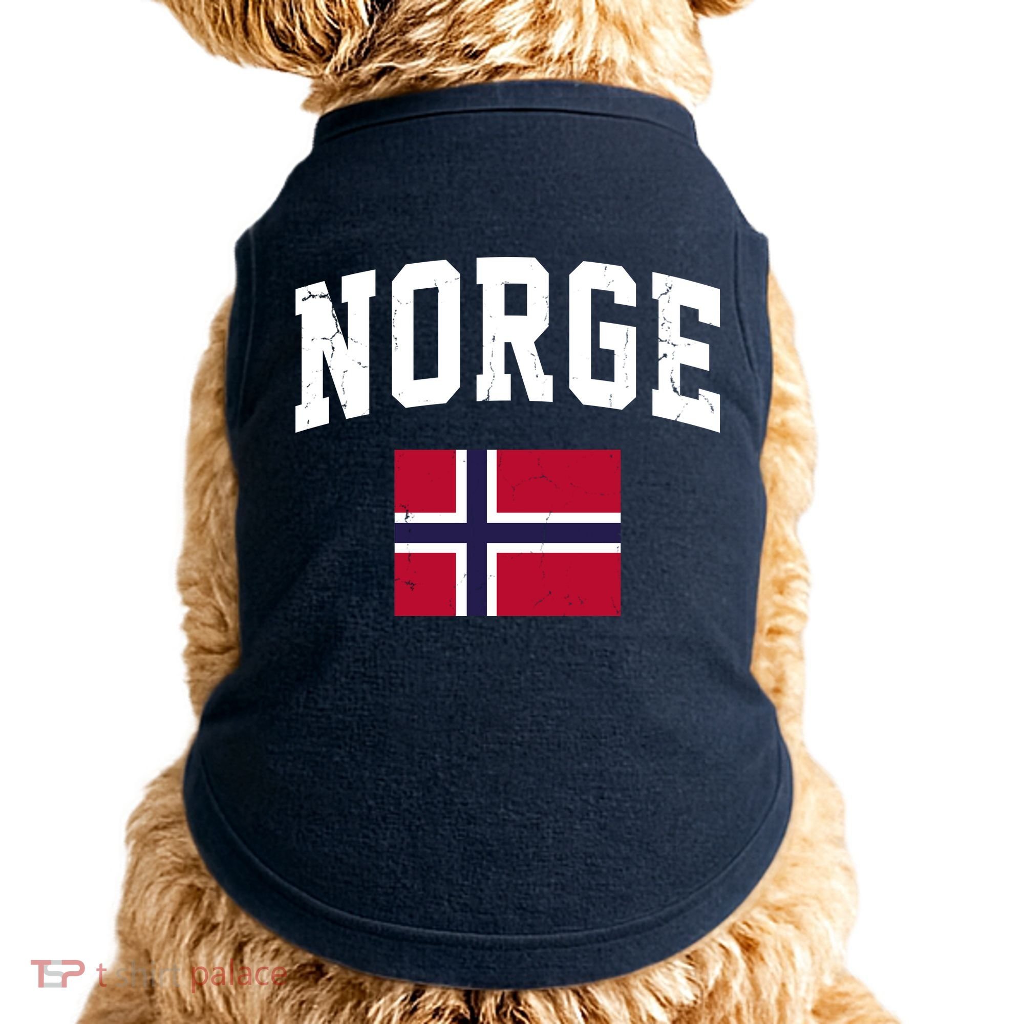 Norge Flag Norway Norwegian Souvenir Gift Doggie Tank