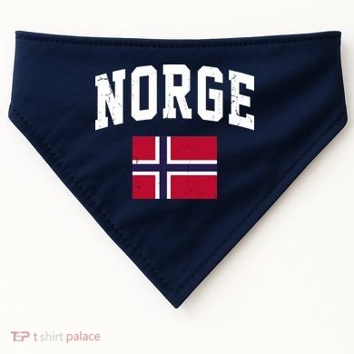 Norge Flag Norway Norwegian Souvenir Gift USA-Made Doggie Bandana