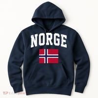 Norge Flag Norway Norwegian Souvenir Gift Hoodie thumb 0