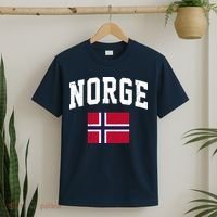 Norge Flag Norway Norwegian Souvenir Gift T-Shirt thumb 2