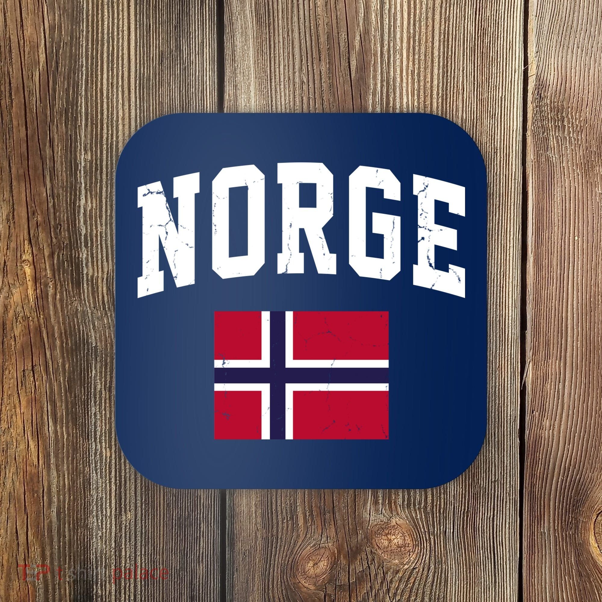 Norge Flag Norway Norwegian Souvenir Gift Coaster