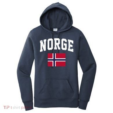 Norge Flag Norway Norwegian Souvenir Gift Women's Hoodie