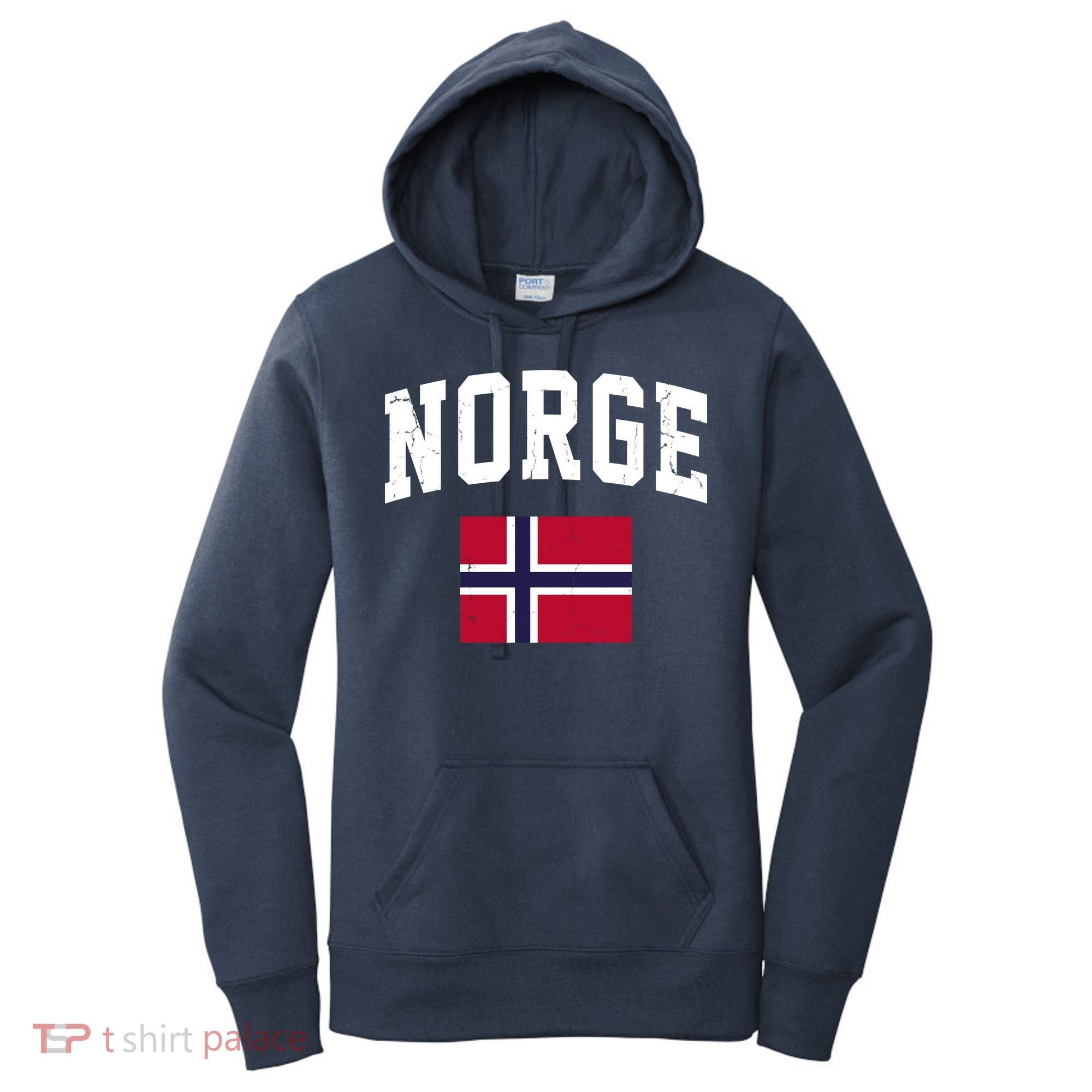 Norge Flag Norway Norwegian Souvenir Gift Women's Hoodie