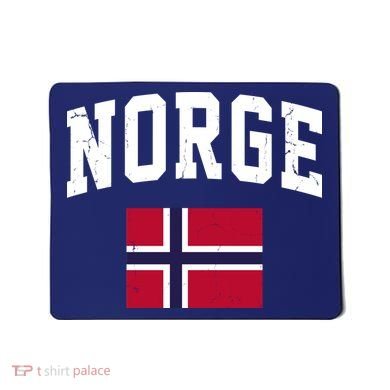 Norge Flag Norway Norwegian Souvenir Gift Mousepad