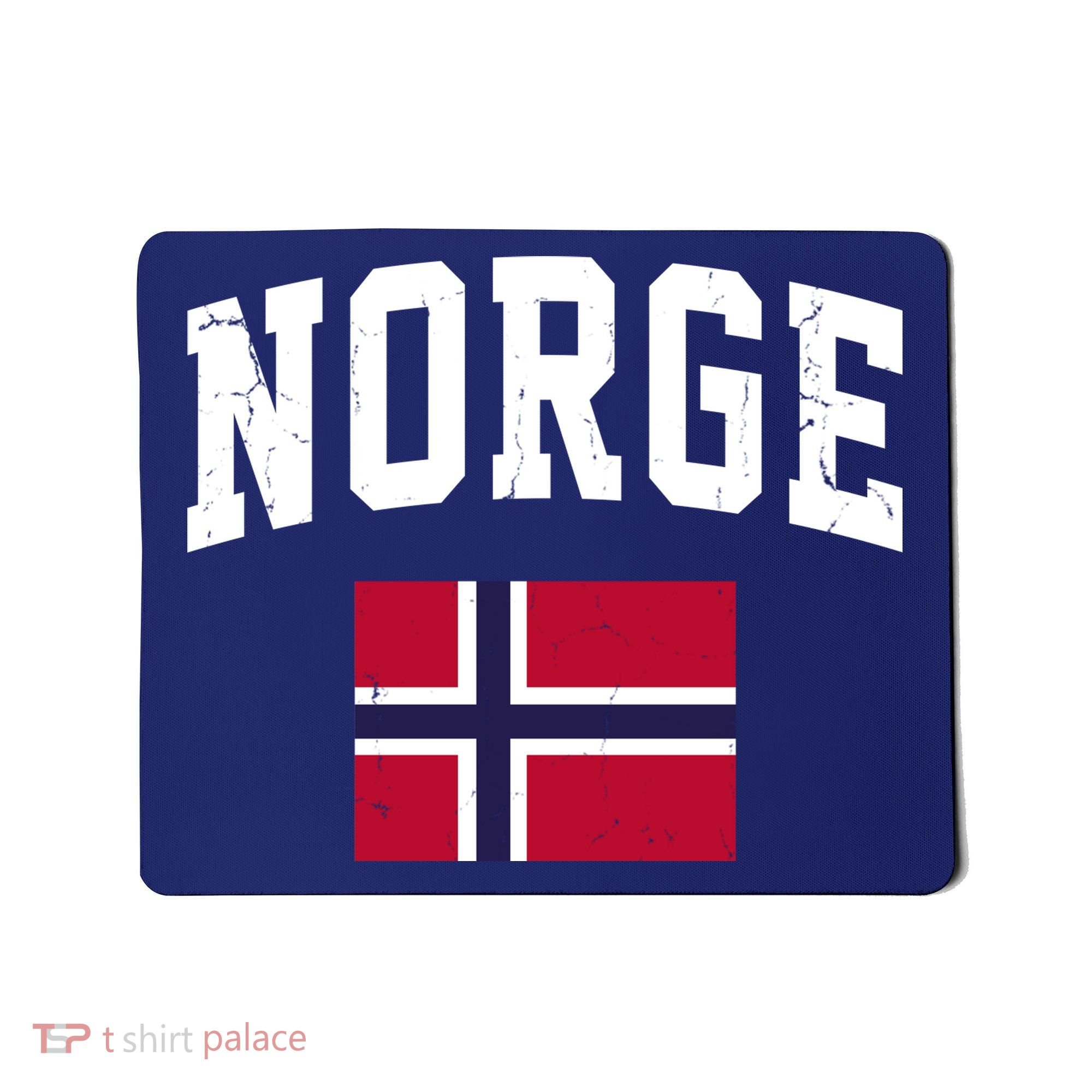 Norge Flag Norway Norwegian Souvenir Gift Mousepad