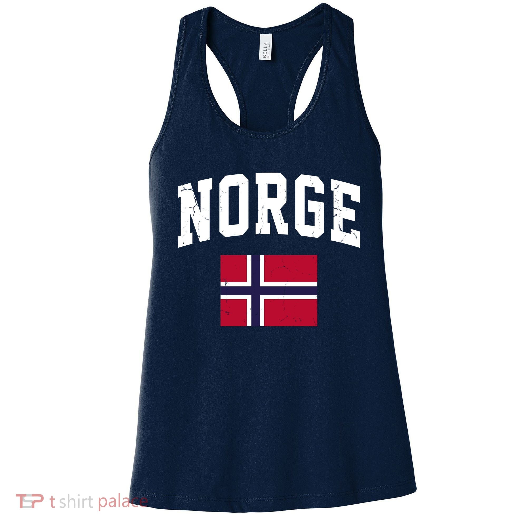Norge Flag Norway Norwegian Souvenir Gift Women's Tank Top