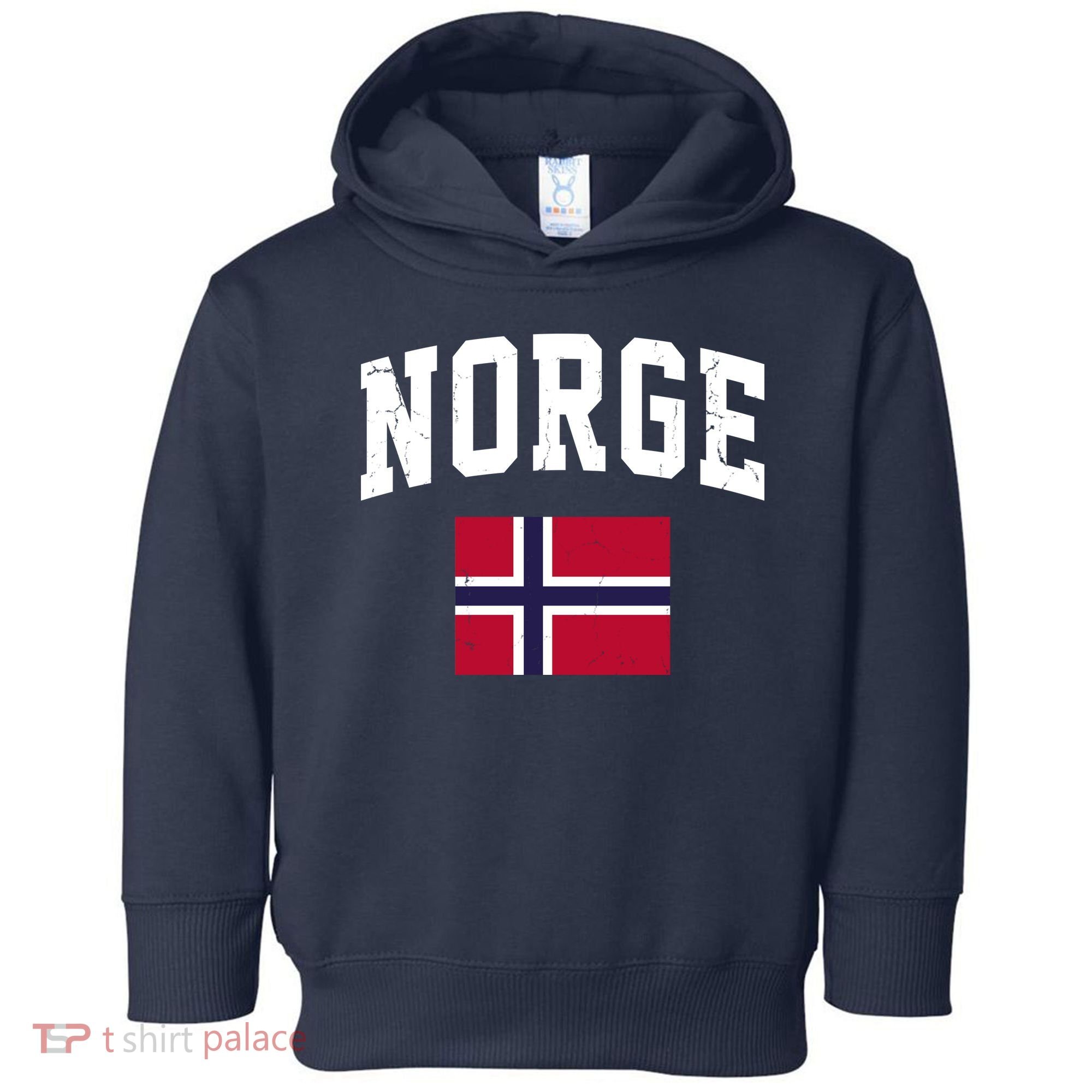 Norge Flag Norway Norwegian Souvenir Gift Toddler Hoodie