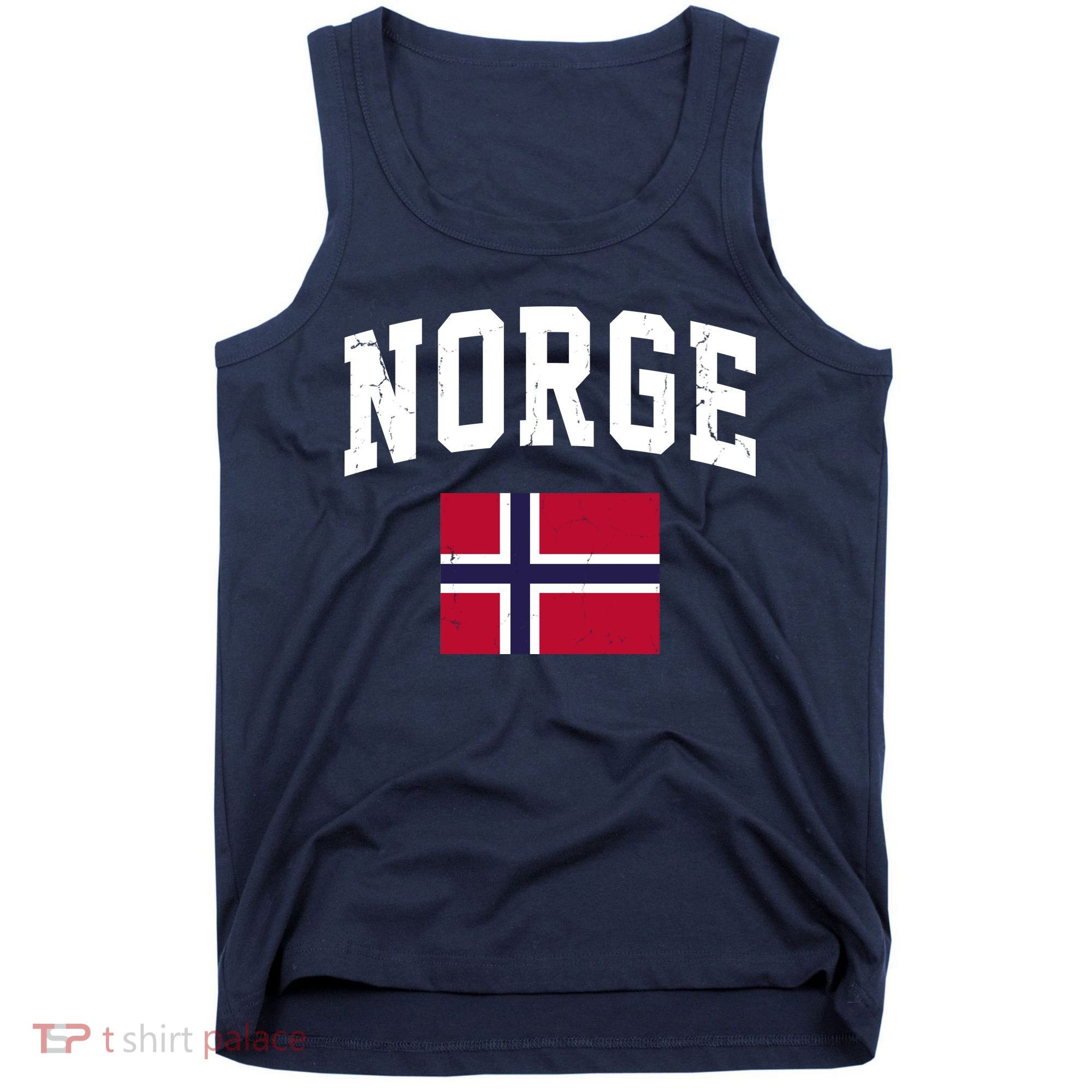 Norge Flag Norway Norwegian Souvenir Gift Tank Top