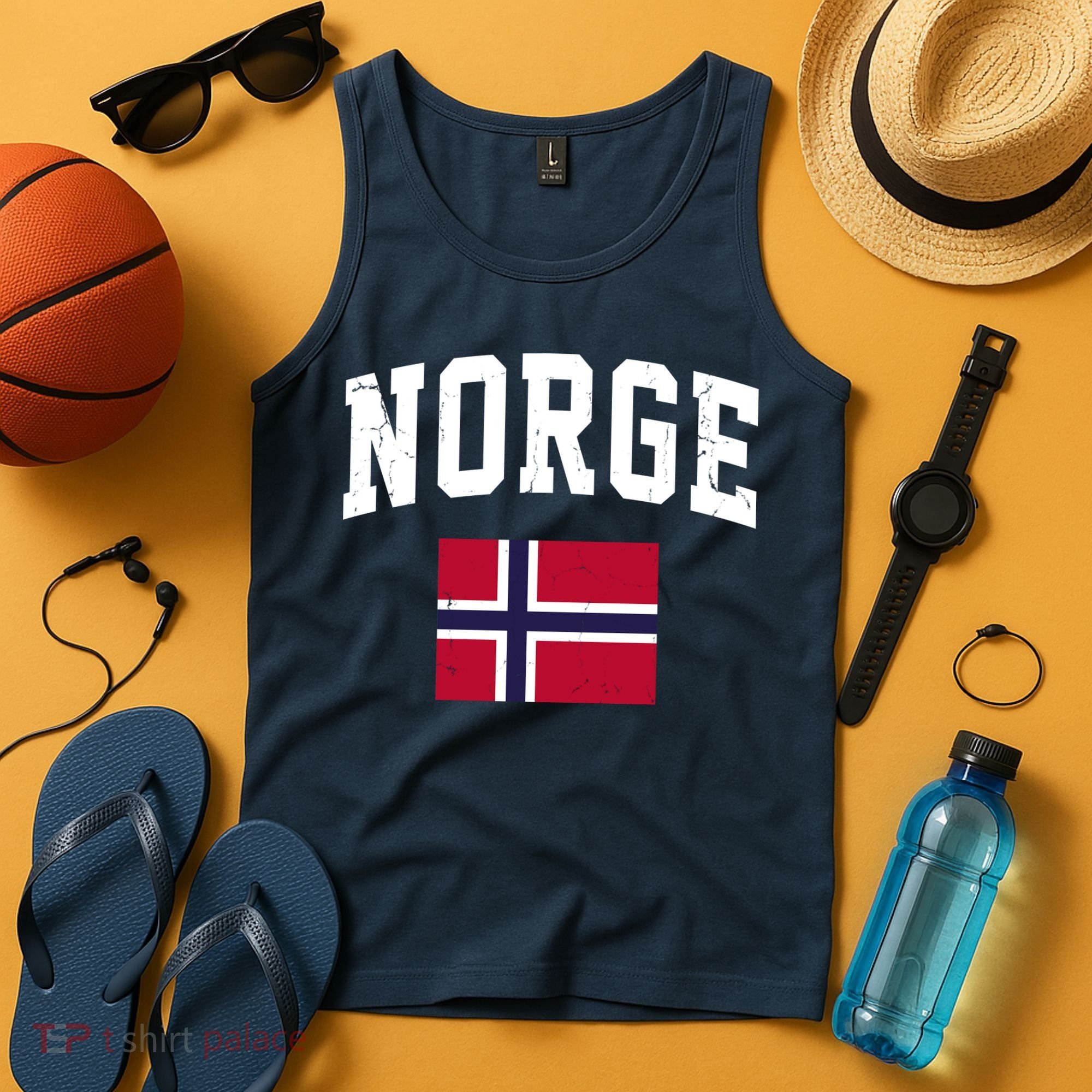 Norge Flag Norway Norwegian Souvenir Gift Tank Top