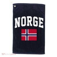 Norge Flag Norway Norwegian Souvenir Gift Golf Towel thumb 0