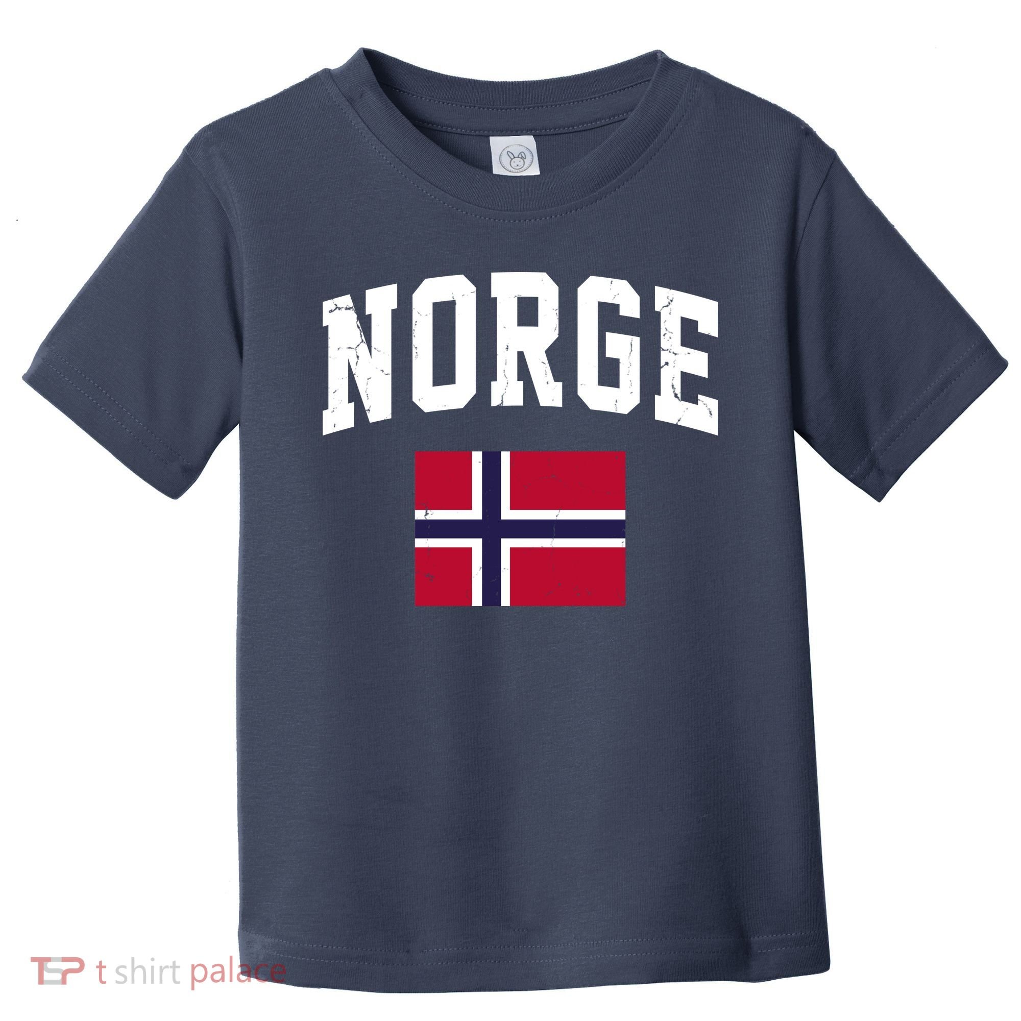 Norge Flag Norway Norwegian Souvenir Gift Toddler T-Shirt