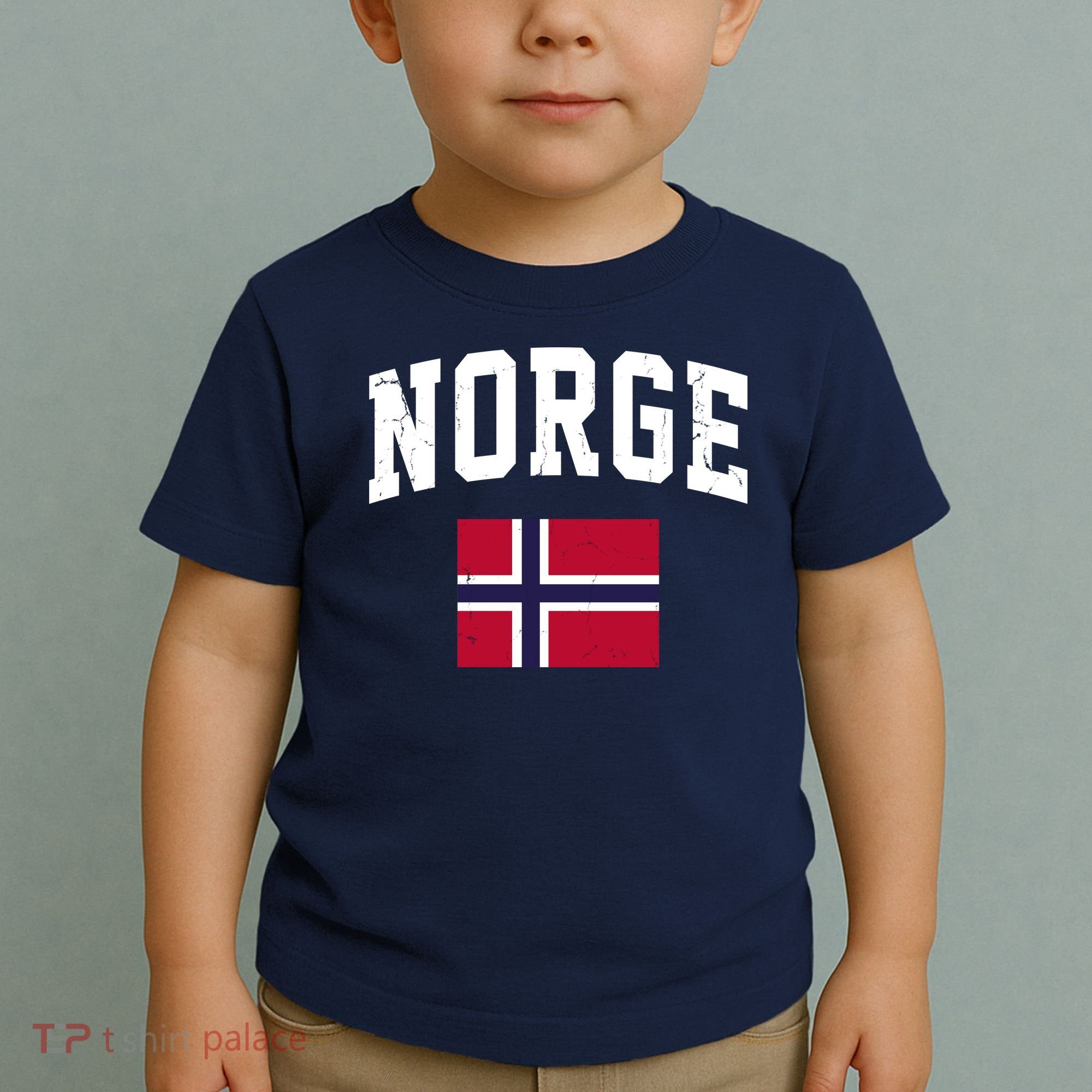 Norge Flag Norway Norwegian Souvenir Gift Toddler T-Shirt