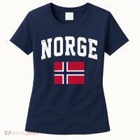 Norge Flag Norway Norwegian Souvenir Gift Women's T-Shirt thumb 0