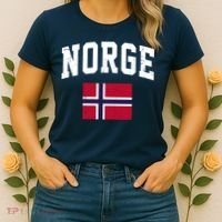 Norge Flag Norway Norwegian Souvenir Gift Women's T-Shirt thumb 2